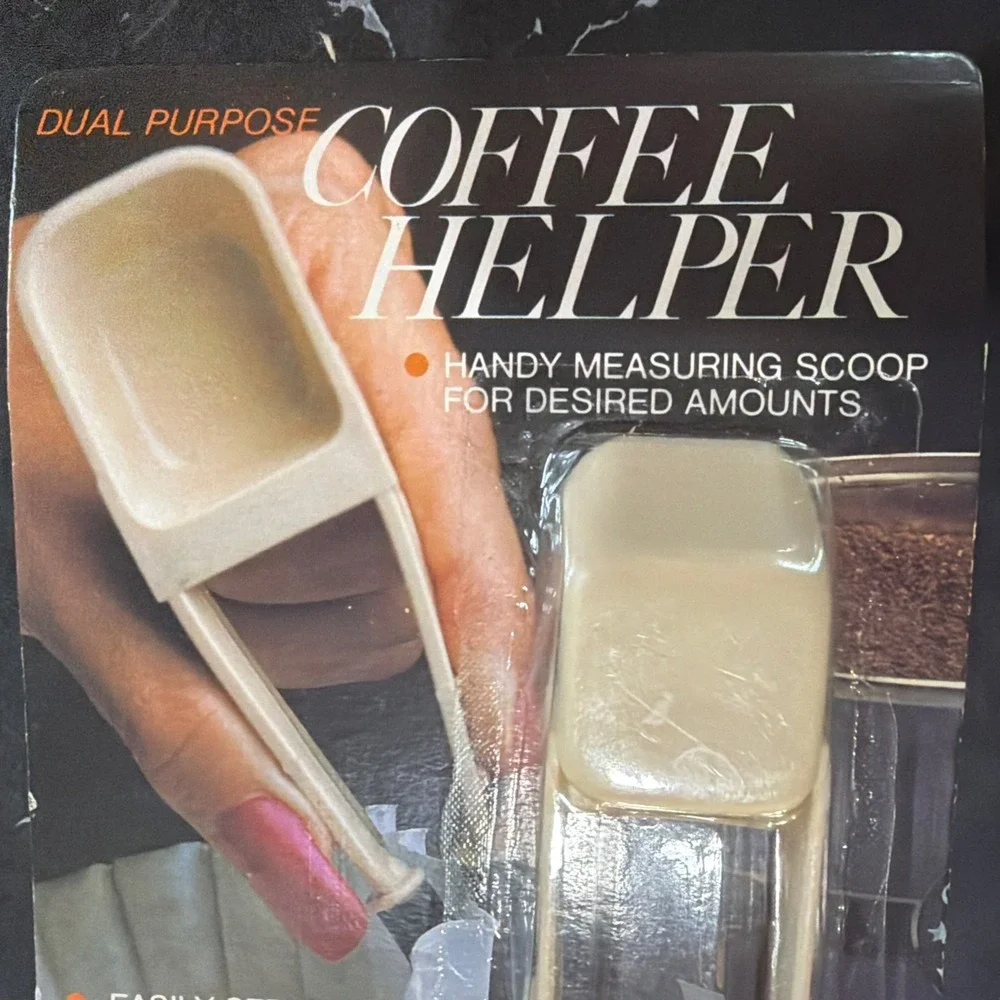 Vintage Coffee Helper Dual Purpose Coffee Scoop & Filter Separator, NIP, NWT